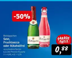 KONSUM Rotkäppchen sekt, fruchtsecco oder alkoholfrei Angebot
