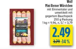 diska Wolf mini berner würstchen Angebot