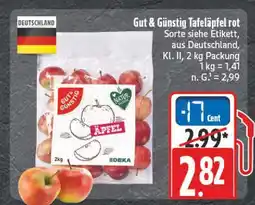 E-Center Edeka gut & günstig tafeläpfel rot Angebot