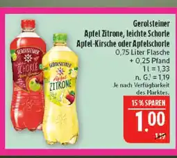 Marktkauf Gerolsteiner apfel zitrone Angebot