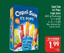 Marktkauf Capri-sun ice-pops fruit juice Angebot