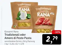 KONSUM Giovanni rana tradizionali oder amore di pesto pasta Angebot