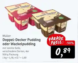 KONSUM Müller doppel-decker pudding oder wackelpudding Angebot