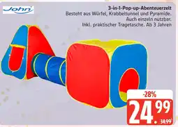 Marktkauf John 3-in-1-pop-up-abenteuerzelt Angebot