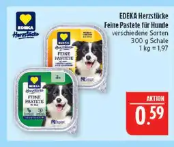 Marktkauf Edeka herzstücke feine pastete für hunde - gelb Angebot