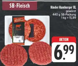 E-Center Rinder hamburger xl gewürzt Angebot
