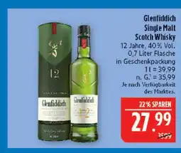 Marktkauf Glenfiddich single malt scotch whisky Angebot