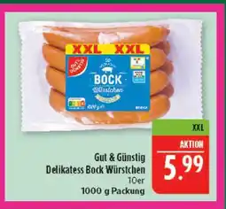 Marktkauf Gut & günstig delikatess bock würstchen Angebot