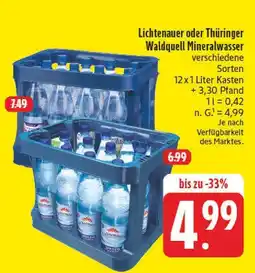 E-Center Lichtenauer mineralwasser Angebot