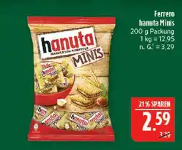 Marktkauf Ferrero hanuta minis Angebot
