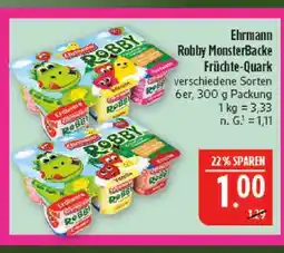 Marktkauf Ehrmann robby monsterbacke früchte-quark Angebot