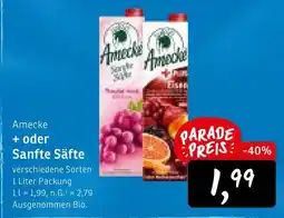 KONSUM Amecke + oder sanfte säfte Angebot