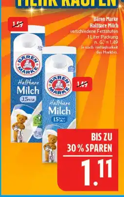 Marktkauf Bären marke haltbare milch 3.5% fett Angebot