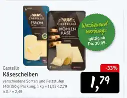 KONSUM Castello käsescheiben Angebot