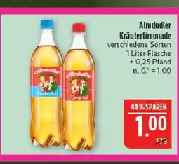 Marktkauf Almdudler kräuterlimonade zuckerfrei Angebot