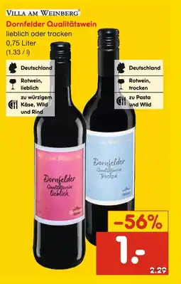 Netto Marken-Discount Villa am weinberg dornfelder qualitätswein Angebot
