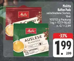 E-Center Melitta kaffee pads auslese klassisch Angebot
