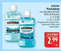 Marktkauf Listerine cool mint mild Angebot