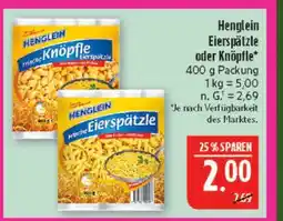 Marktkauf Henglein frische eierspätzle Angebot