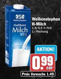 HIT Weihenstephan H-Milch Angebot