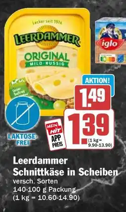 HIT Leerdammer Schnittkäse in Scheiben Angebot