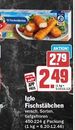HIT Iglo Fischstäbchen Angebot