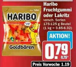 HIT Haribo Fruchtgummi oder Lakritz Angebot