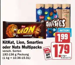 HIT KitKat, Lion, Smarties oder Nuts Multipacks Angebot