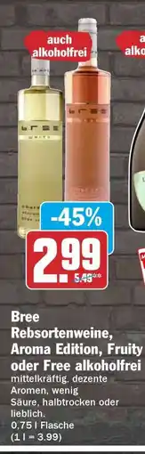 HIT Bree Rebsortenweine, Aroma Edition, Fruity oder Free alkoholfrei Angebot
