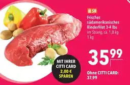 CITTI Markt Frisches südamerikanisches Rinderfilet Angebot