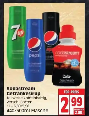 Edeka SodaStream Sirup 440/500ml Angebot