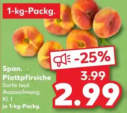 Kaufland Span. Plattpfirsiche Angebot