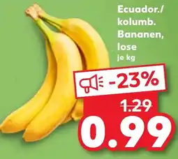Kaufland Bananen, lose Angebot