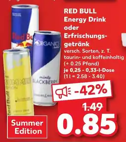 Kaufland RED BULL Energy Drink oder Erfrischungsgetränk Angebot