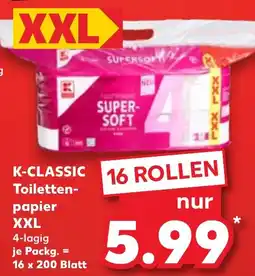 Kaufland K-CLASSIC Toilettenpapier XXL Angebot