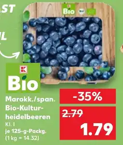 Kaufland Marokk./span. Bio-Kulturheidelbeeren Angebot
