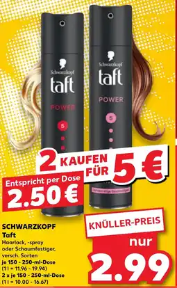 Kaufland Schwarzkopf taft Angebot