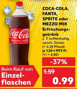 Kaufland COCA-COLA, FANTA, SPRITE oder MEZZO MIX Erfrischungsgetränk Angebot