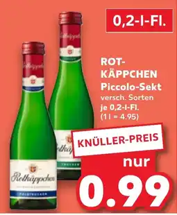 Kaufland ROT KÄPPCHEN Piccolo-Sekt Angebot