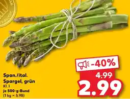 Kaufland Span./ital. Spargel, grün Angebot