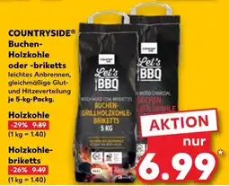 Kaufland COUNTRYSIDE Buchen Holzkohle oder -briketts Angebot