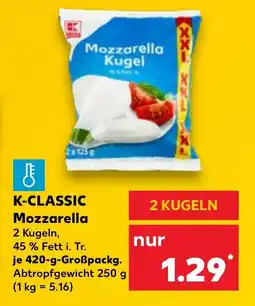 Kaufland K-CLASSIC Mozzarella Angebot