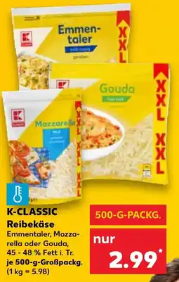 Kaufland K-CLASSIC Reibekäse Angebot