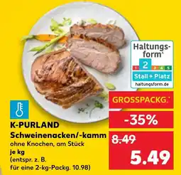 Kaufland K-PURLAND Schweinenacken/-kamm Angebot