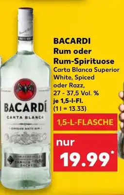 Kaufland BACARDI Rum oder Rum-Spirituose Angebot