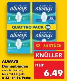 Kaufland ALWAYS Damenbinden Angebot