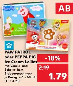 Kaufland PAW PATROL oder PEPPA PIG Ice Cream Lollies Angebot