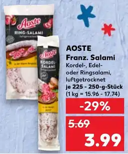 Kaufland AOSTE Franz. Salami Angebot