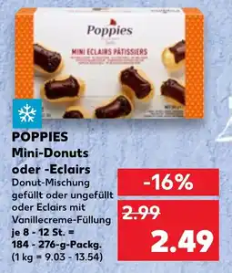 Kaufland Poppies Mini-Donuts oder -Eclairs Angebot