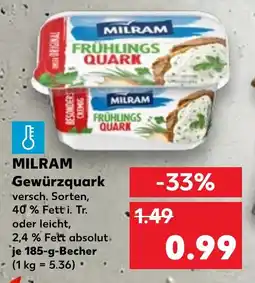 Kaufland MILRAM Gewürzquark Angebot
